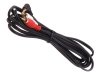 Kabel audio Maclean MCTV-824 kątowy miniJack 3,5mm (M) - 2xRCA (M), 1m, czarny